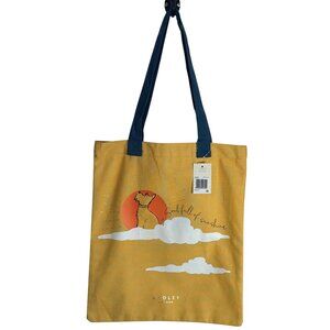 Radley London Medium Tote Bag Yellow Cotton Soul Print